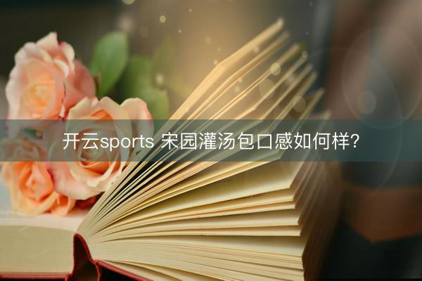 开云sports 宋园灌汤包口感如何样？